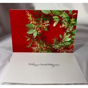 Hallmark Christmas Greeting 18 Cards And Envelopes Beautiful Season Box Glitter